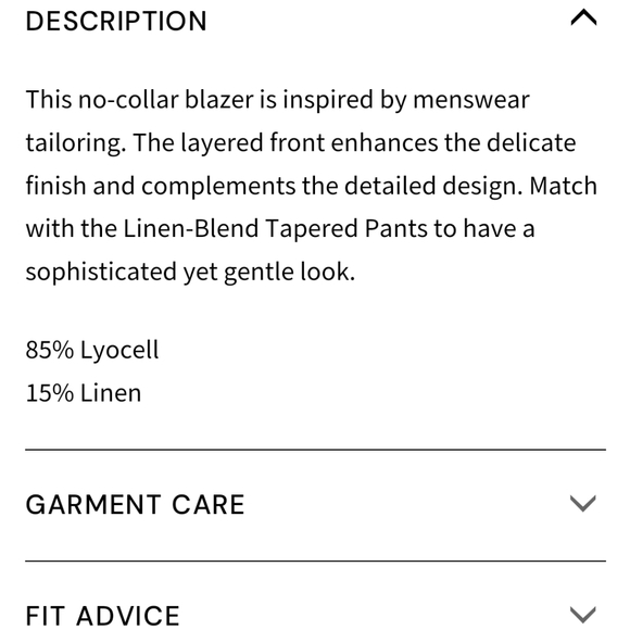 NWT Linen Blend Layered Blazer (Dusty Rose Pink) - Lattelier - Picture 7 of 13